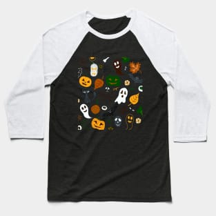 Halloween Funny Pattern Baseball T-Shirt